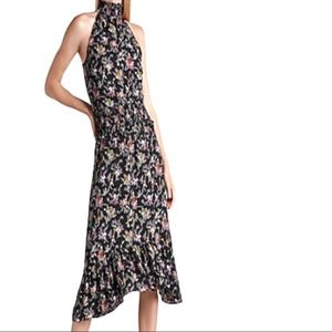 NWT EXPRESS High Neck Floral Maxi Dress size L